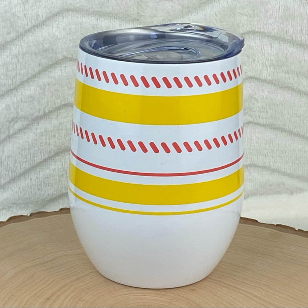 Martha Stewart Stainless Steel Stemless Wine Cup w/ Lid